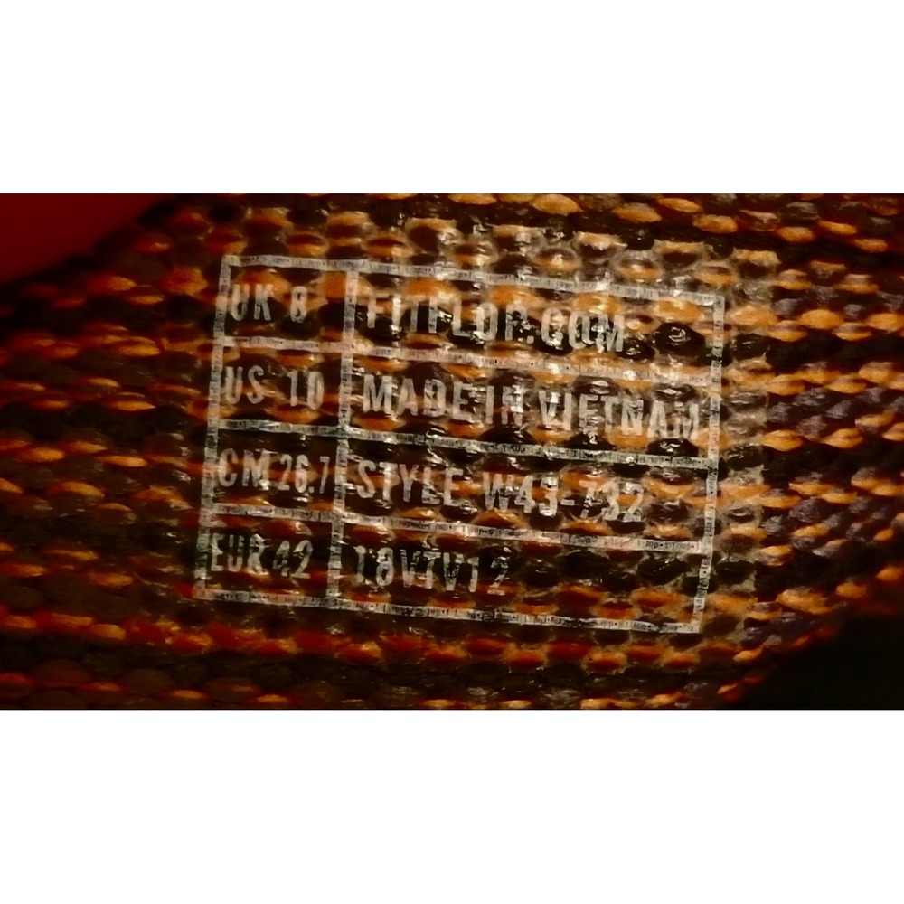 FitFlop Surfa Navy Orange Striped Webbing Thong Sandals Flip Flops Womens 10 - Picture 6 of 8
